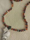 Ethically Sourced Partridge Bird Foot Necklace - Baltic Amber Beads