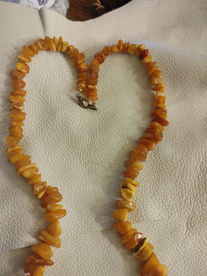 AAA Quality Large Baltic Amber Necklace - Mixed Amber Tones